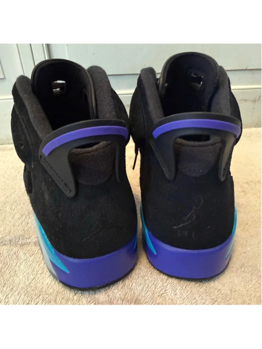 Nike Air Jordan 6 Retro Aqua CT8529-004 Men’s Size 8.5 Black Purple 2023